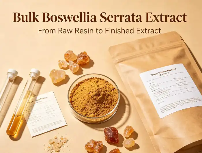 Bulk Boswellia Serrata Extract Production with Standardized Plant Extraction